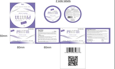 Ndc 81959-0001-1  Max Stregth Fast Acting  Pantin  Topical Aneasthetic Cream  Tattooing- Body Piercing-laser Treatment-body Waxing  Www.pantincream.com100g (Pantin 100gcarton Label   Copy)